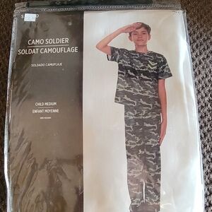 Rothco Camo Soldier Kids Costume - Green and Black